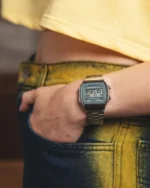 ساعت مچی زنانه و مردانه کاسیو CASIO مدل A168WA-3AYDF - تصویر 10